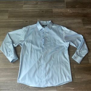 Murano Light Blue Dress Shirt Men's Size 16 1/2 33 Long Sleeve Button Down